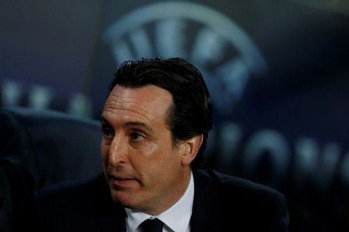 Paris Saint-Germain's coach Unai Emery looks on before the UEFA Champions League round of 16 second leg football match FC Barcelona vs Paris Saint-Germain FC at the Camp Nou stadium in Barcelona on March 8, 2017