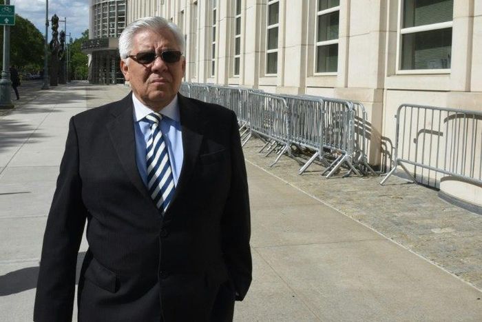 Hector Trujillo, former secretary general of the soccer federation of Guatemala leaves Brooklyn Federal Court on June 2, 2017 in New York