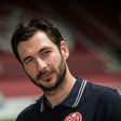 Sandro Schwarz, the new head coach of Bundesliga football club Mainz 05, is seen at his official presentation on May 31, 2017 at the Mainz stadium in western Germany