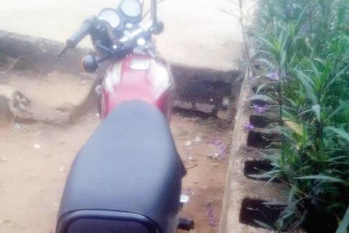 The recovered motorcycle (Illustration)