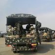 A convoy of soldiers pictured in Kaduna, northern Nigeria on January 17, 2013