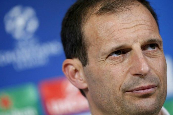 Juventus' coach Massimiliano Allegri attends a press conference on the eve of the UEFA Champions League football match Juventus Vs FC Porto on March 13, 2017 at the 'Juventus Stadium' in Turin