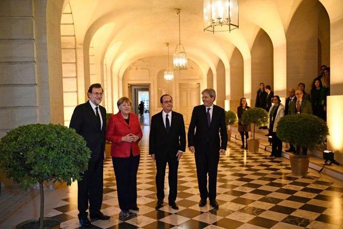 Merkel, Hollande, Rajoy and Gentiloni back the idea of a "multi-speed" Europe