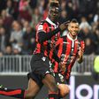 Nice's forward Mario Balotelli celebrates after scoring against Paris Saint Germain on April 30, 2017