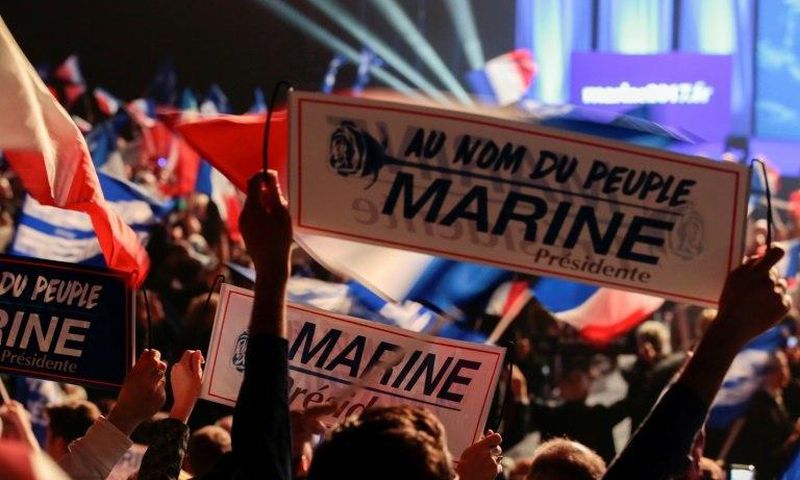 National Front leader Marine Le Pen is widely expected to reach the second round of the French presidential election in May