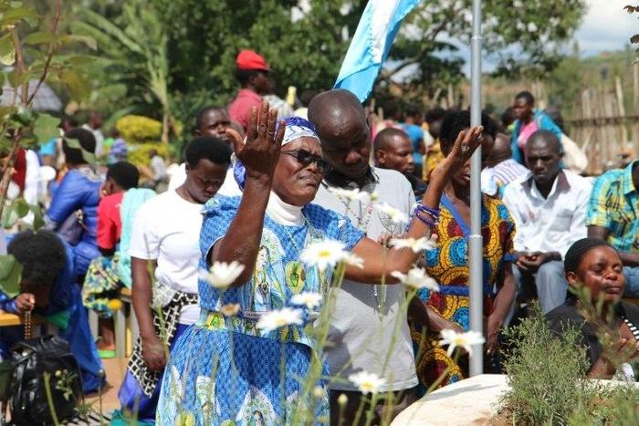 Catholic pilgrims gather for celebrations in Kibeho in southern Rwanda to mark the anniversary of the reported apparition of the Virgin Mary in 1981 in the hope of receiving miracles and being healed from illnesses and disabilities