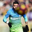 Inter Milan's Brazilian forward Gabriel Barbosa Almeida eyes the ball during the italian Serie A football match between Bologna and Inter-Milan at the Dall'Ara Stadium in Bologna on February 19, 2017.