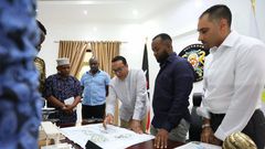 Tourism CS Najib Balala with Mombasa Governor Hassan Joho during a past meeting