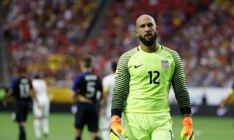 Goalkeeper Tim Howard of United States walks on the pitch during the 2016 Copa America Centenario third place match against Colombia June 25, 2016 in Glendale, Arizona