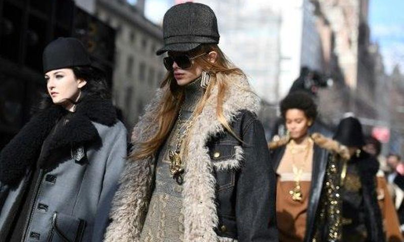 A model walks the runway for the Marc Jacobs collection during New York Fashion Week on February 16, 2017, in New York City