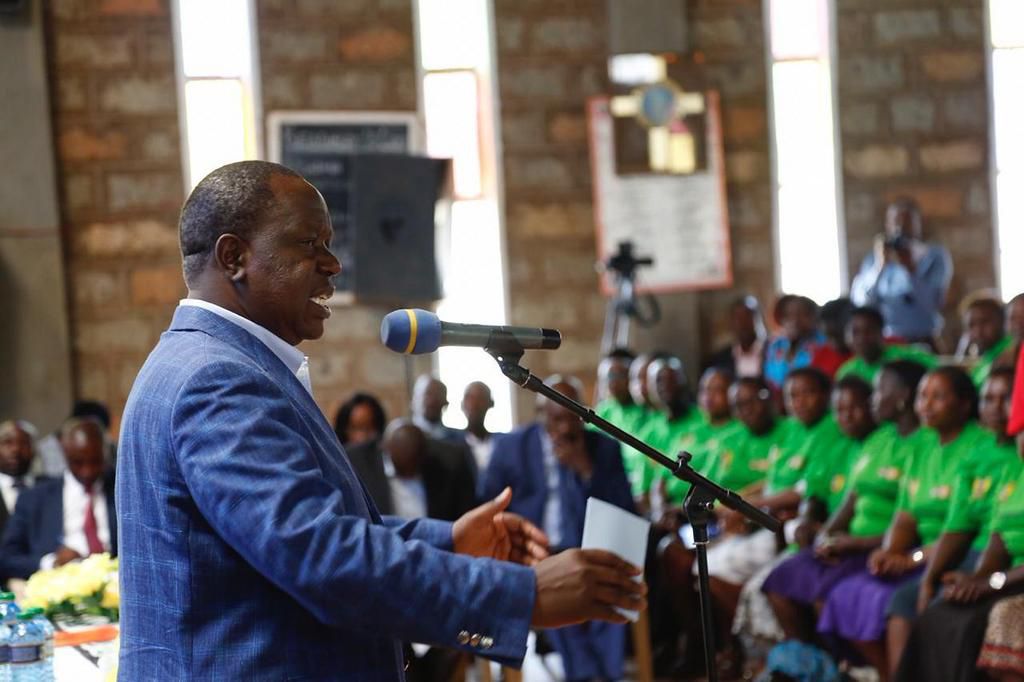 Interior CS Fred Matiang'i during a recent event in Meru County (Twitter)