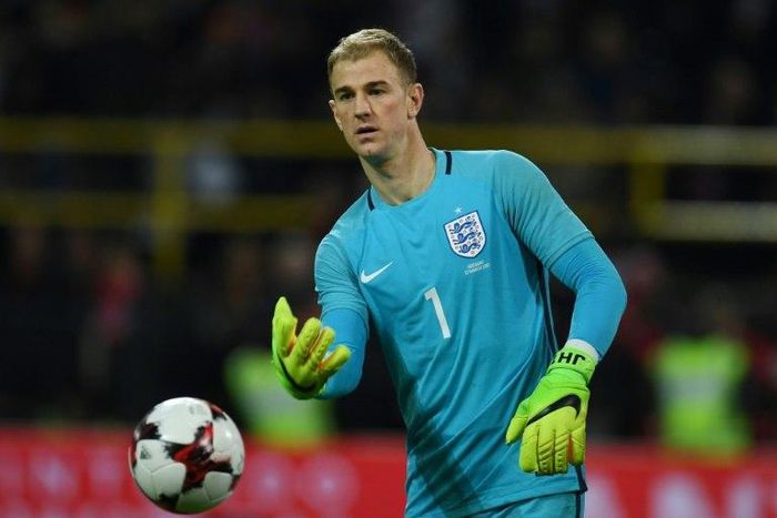 Joe Hart, pictured on March 22, 2017, has been England captain on several occasions in the past and has a chance to stake his claim for the armband in future