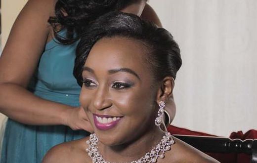 Betty Kyallo during her wedding to Okari (Courtesy)