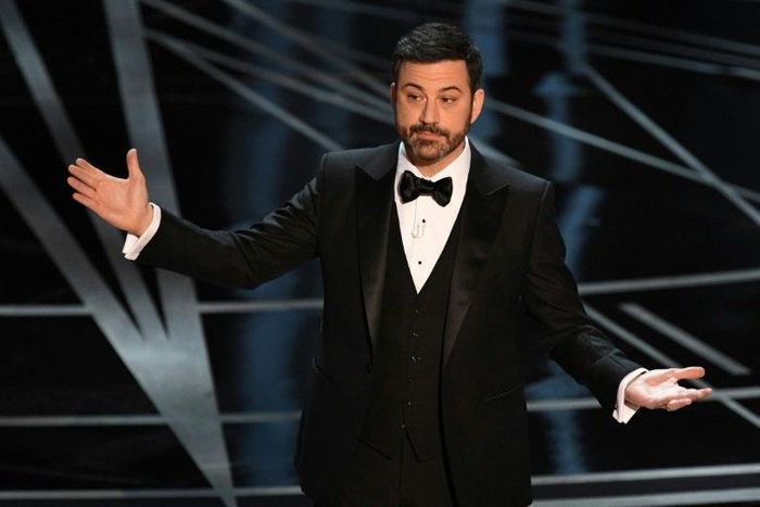 Oscars host Jimmy Kimmel thanked Donald Trump for helping to take the heat off Hollywood and its annual gala