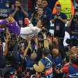 Real Madrid's striker Cristiano Ronaldo celebrates after winning the UEFA Champions League final on June 3, 2017