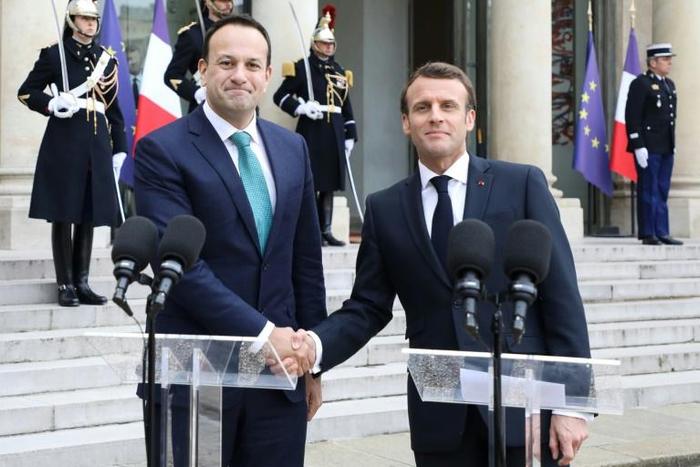 Macron said "we will never abandon Ireland or the Irish people, whatever happens"