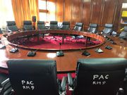 Empty seats when DPP Haji arrived for his appointment with MPs (Twitter)
