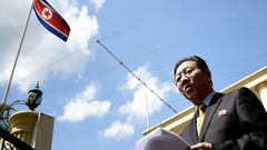 North Korean ambassador Kang Chol criticised the Malaysian police investigation into the killing of Kim Jong-Nam, saying it was politically motivated to frame Pyongyang