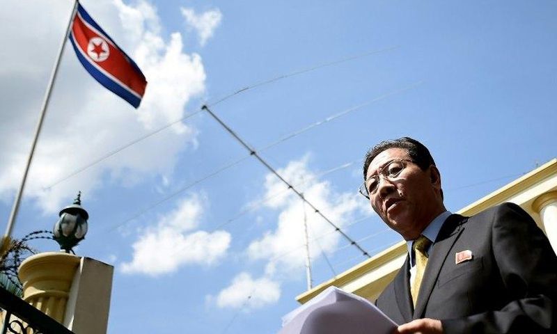 North Korean ambassador Kang Chol criticised the Malaysian police investigation into the killing of Kim Jong-Nam, saying it was politically motivated to frame Pyongyang