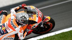 Repsol Honda's Marc Marquez posted a best lap of 2min, 1.21secs