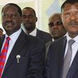 Opposition leaders Kalonzo Musyoka (Left), Raila Odinga and Moses Wetangula