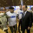 French President Francois Hollande visiting the International Agriculture Fair in Paris, a main stomping ground for politicians, particularly during election campaign season