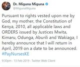 Miguna Miguna announces new return date to Kenya