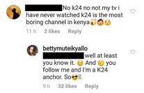 Fan calls K24 boring (Instagram)