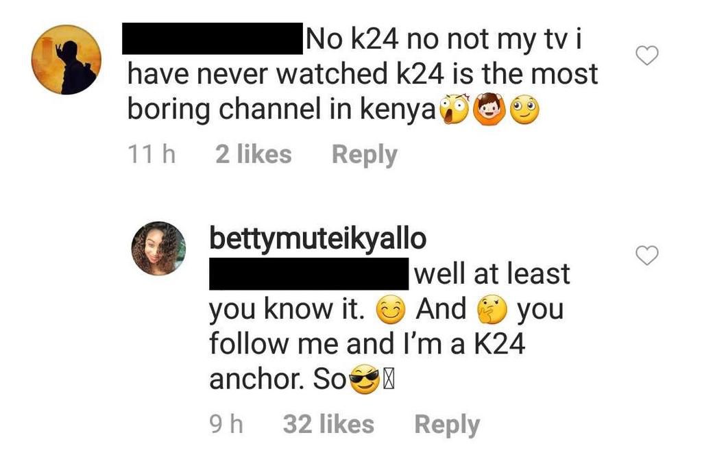 Fan calls K24 boring (Instagram)