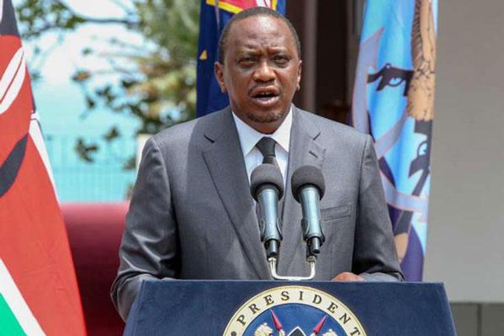 File image of President Uhuru Kenyatta His administration has withdrawn security detail attached to governor Waititu, Senator Kihika and MPs Ngunjiri and Ichungwah