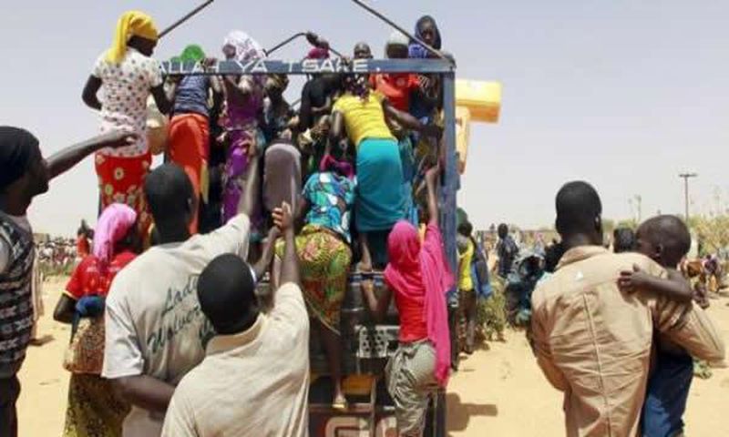 Picture of some deportees (Illustration).