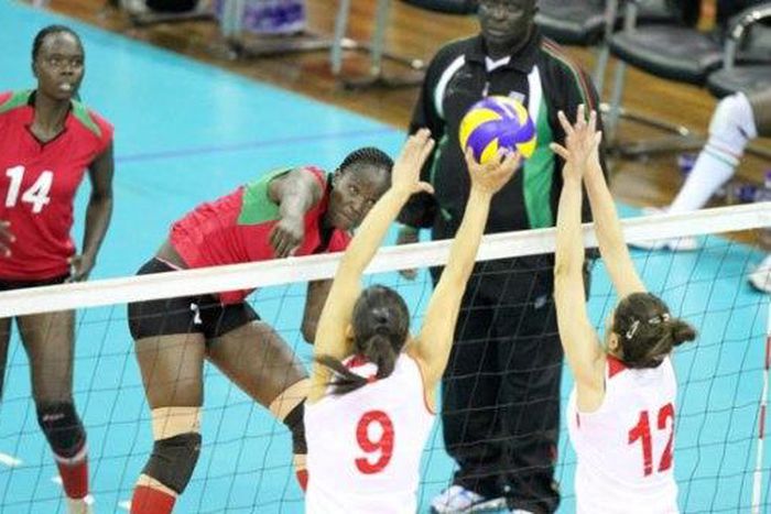 Evelyne Makuto in action