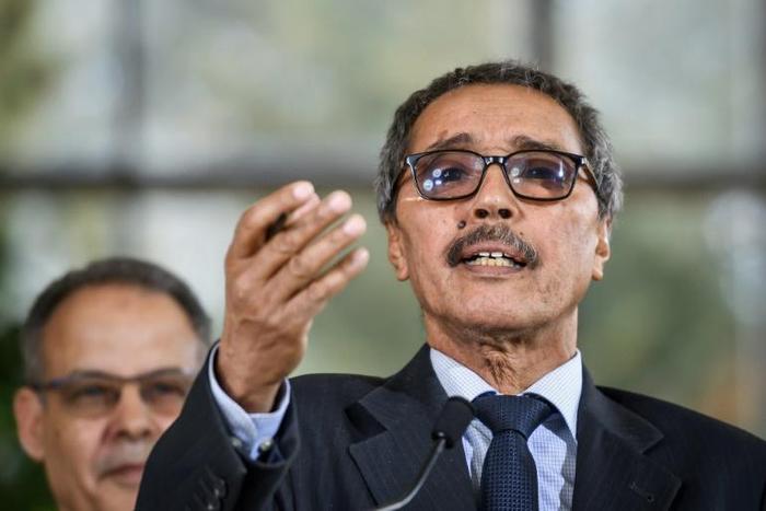 The leader of the Sahrawi delegation and Polisario Front, Khatri Addouh, pictured last Friday at talks in Geneva