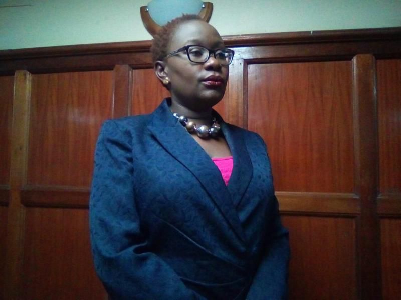 Former Senator Joy Gwendo in the dock
