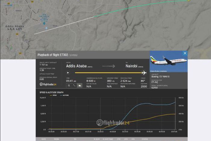 Swedish flight-tracking website flightradar24 reveals what happened on Ethiopian Airlines flight that crashed killing all 157 on board