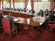 File image of President Uhuru Kenyatta chairing a  Cabinet meeting at State House, Nairobi.