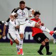 UAE Al-Wahda FC's Hungarian midfielder Balazs Dzsydzsak vies for the ball against Uruguayan Gonzalo Viera of Qatar's al-Rayyan SC during their AFC Champions League group D football match at Al-Nahyan Stadium in Abu Dhabi on April 24, 2017