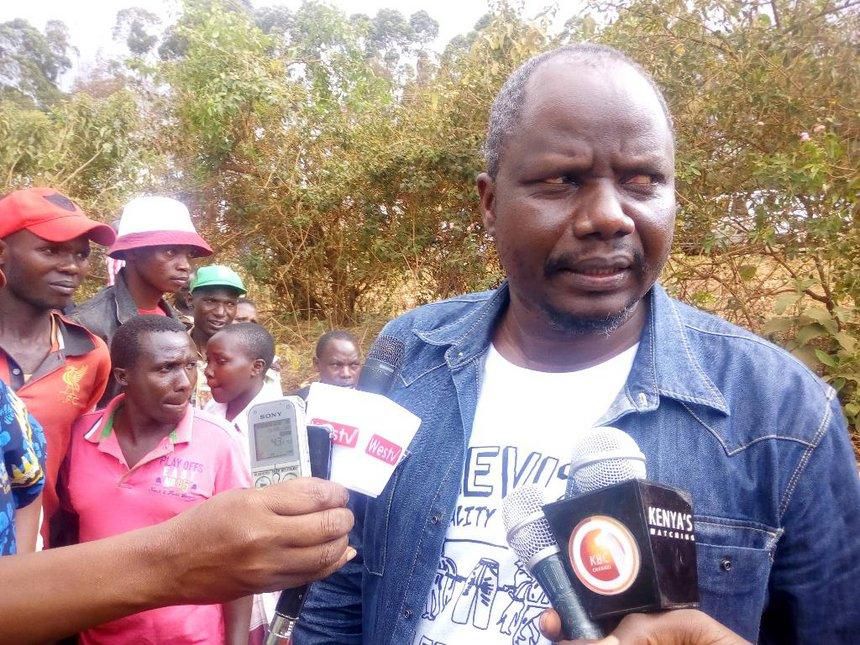 Mount Elgon MP Fred Kapondi addressing press at a past event