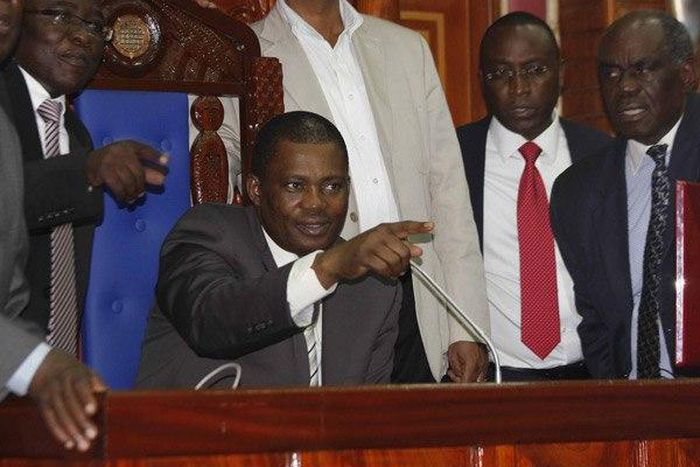 Speaker Justin Muturi during a past parliament session