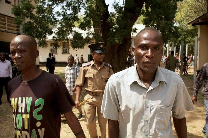 Eric Aniva (right) was paid to have sex with adolescents to mark their passage to womanhood after their first menstruation