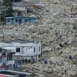 Aerial view of the extensive damage caused by mudslides as a result of heavy rains, in Mocoa, Putumayo department, Colombia on April 3, 2017