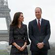 Britain's Prince William and his wife Kate were making their first official visit to Paris, where his mother Diana died in a car crash 20 years ago