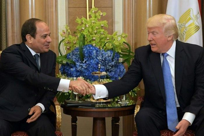 US President Donald Trump and his Egyptian counterpart Abdel Fattah al-Sisi held talks in Riyadh, on May 21, 2017