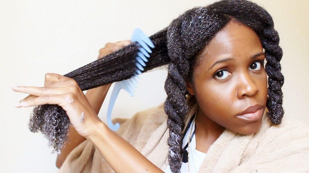 Treating hair before braiding