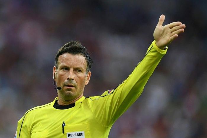 English referee Mark Clattenburg pictured during the Euro 2016 final between Portugal and France at the Stade de France in Saint-Denis, north of Paris, on July 10, 2016
