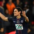 Paris Saint-Germain's forward Edinson Cavani celebrates his goal during the French Cup semi-final match against Monaco April 26, 2017