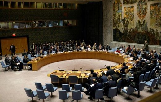 The United Nations Security Council meets to address the situation in Syria at the UN headquarters in New York on April 7, 2017