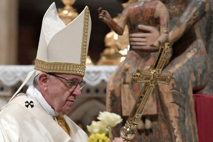 Pope Francis has spoken out against the "evil power" wielded by Italian organised crime