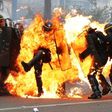 Paris demos erupted into violence