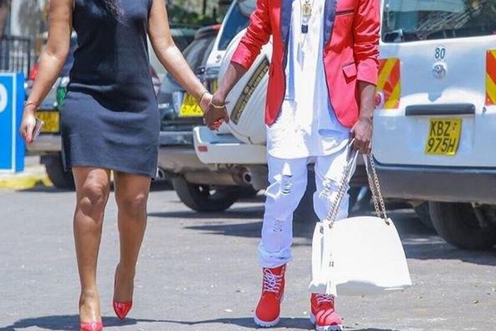 Bahati and his 'prayer partner'